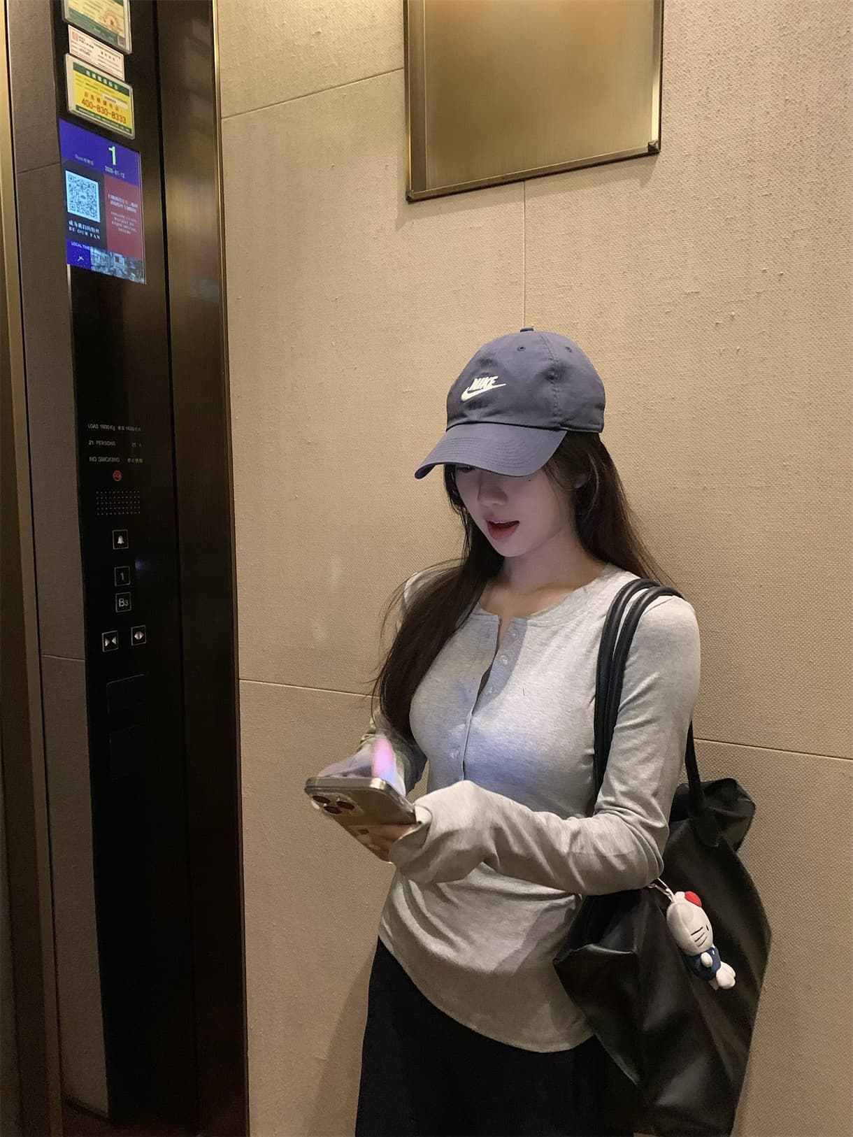 실사 정가 봄 다용도 헨리 칼라 티셔츠 핑크색 인사이드 가져 가라. 몸매 가꾸기 긴팔 기본 셔츠 상세 이미지 22