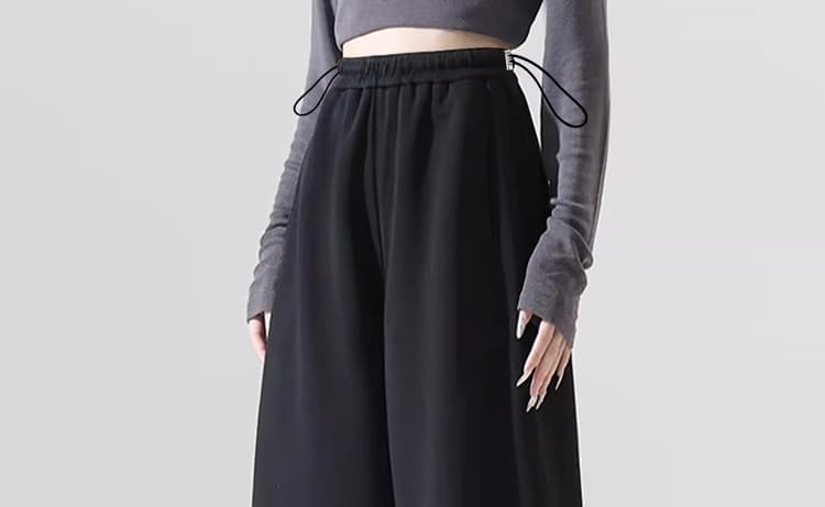 봄 새로운 임산부 바지 루즈핏 할머니 바지 패션 캐주얼 와이드 레그 팬츠 9부 바지 모통이 칼 바지 상세 이미지 7