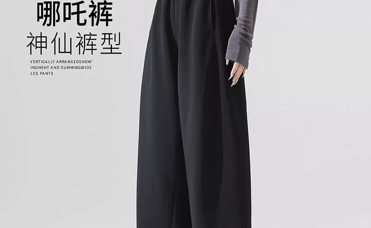 봄 새로운 임산부 바지 루즈핏 할머니 바지 패션 캐주얼 와이드 레그 팬츠 9부 바지 모통이 칼 바지 상세 이미지 17