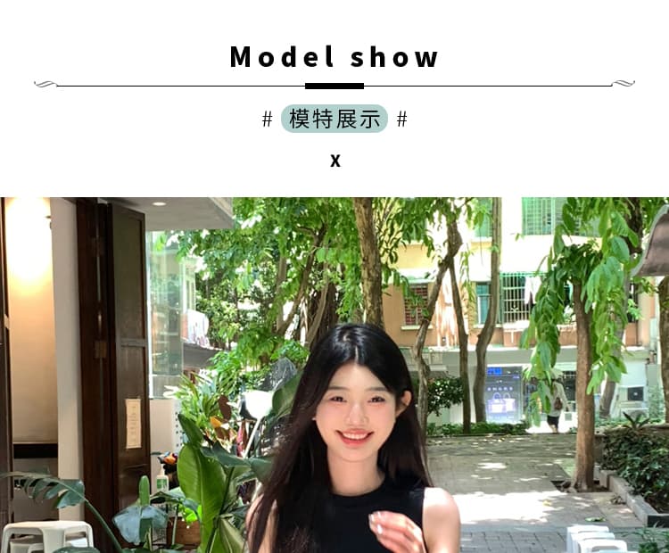여름 새로운 임산부 바지 넓은 다리 체크무늬 임산부 외출용 9 포인트 치마바지 상세 이미지 7