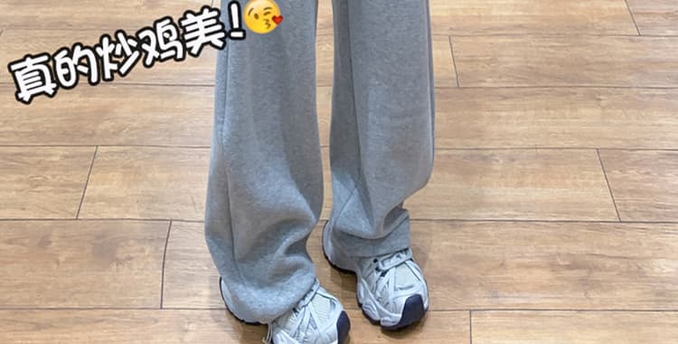 새로운 가을 아메리칸 둘 착용 임산부 바지 외출용 좁은 에디션 와이드 레그 팬츠 모통이 칼 바지 슬림해 보이는 웨이 바지 캐주얼 바나나 바지 상세 이미지 22