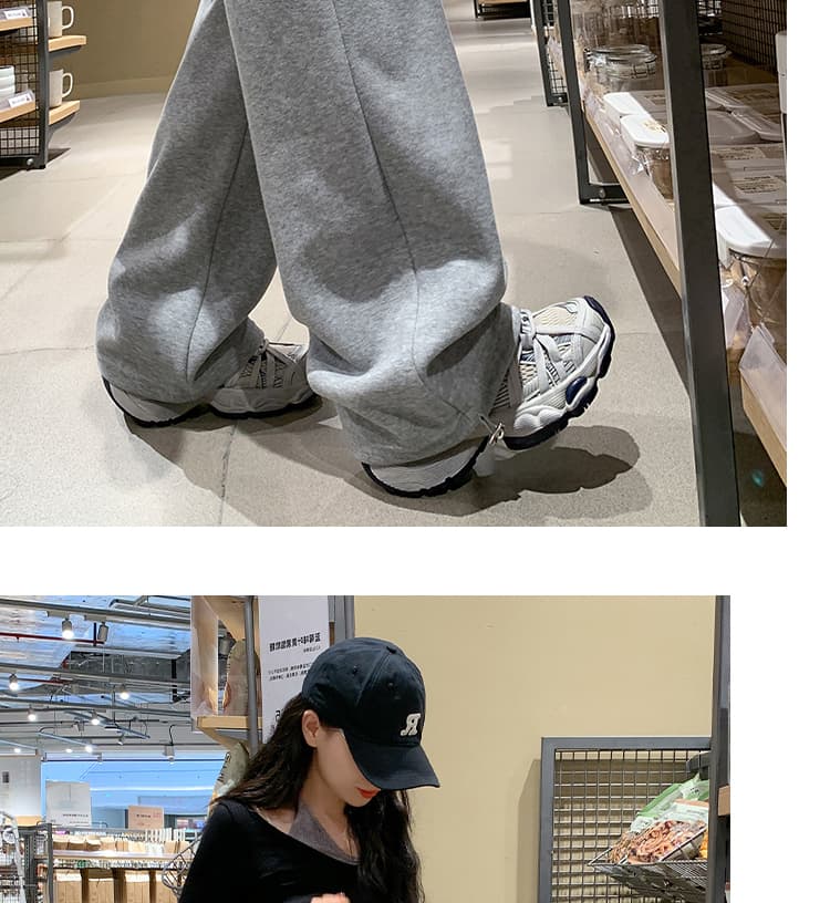 새로운 가을 아메리칸 둘 착용 임산부 바지 외출용 좁은 에디션 와이드 레그 팬츠 모통이 칼 바지 슬림해 보이는 웨이 바지 캐주얼 바나나 바지 상세 이미지 39