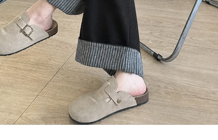 새로운 임산부 루즈핏 모직 바지 가을 겨울철 패션 캐주얼 레트로 와이드 레그 팬츠 스트레이트 팬츠 9부 바지 상세 이미지 50