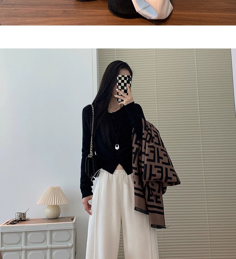 임산부 바지 가을 겨울철 도루 센스 양 뭐라구? 루즈핏 느긋한 와이드 레그 팬츠 배 모양 몸 슬림해 보이는 찹쌀 모통이 칼 바지 상세 이미지 30