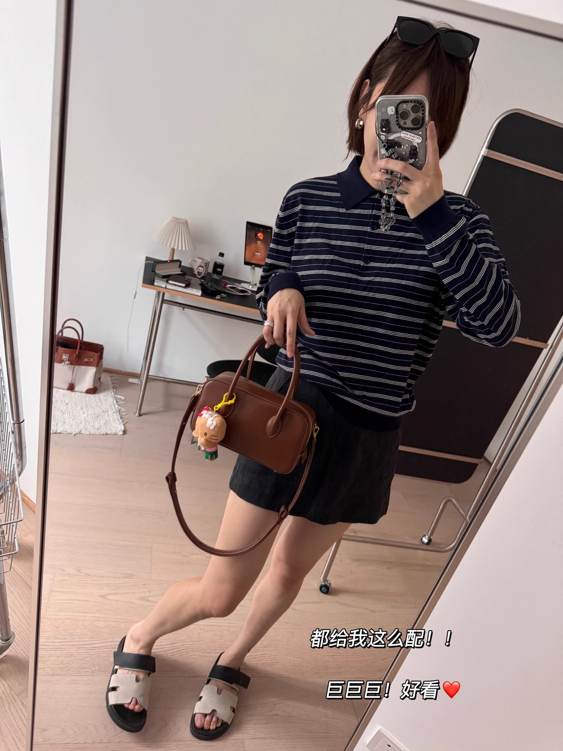 2026 이른 가을 대 폭발 miu 부서 둘 다 비전 센스 자이언트 좋아 보인다. 스트라이프 풀오버 작은 폴로 칼라 니트 POLO 셔츠 스웨터 이미지 4