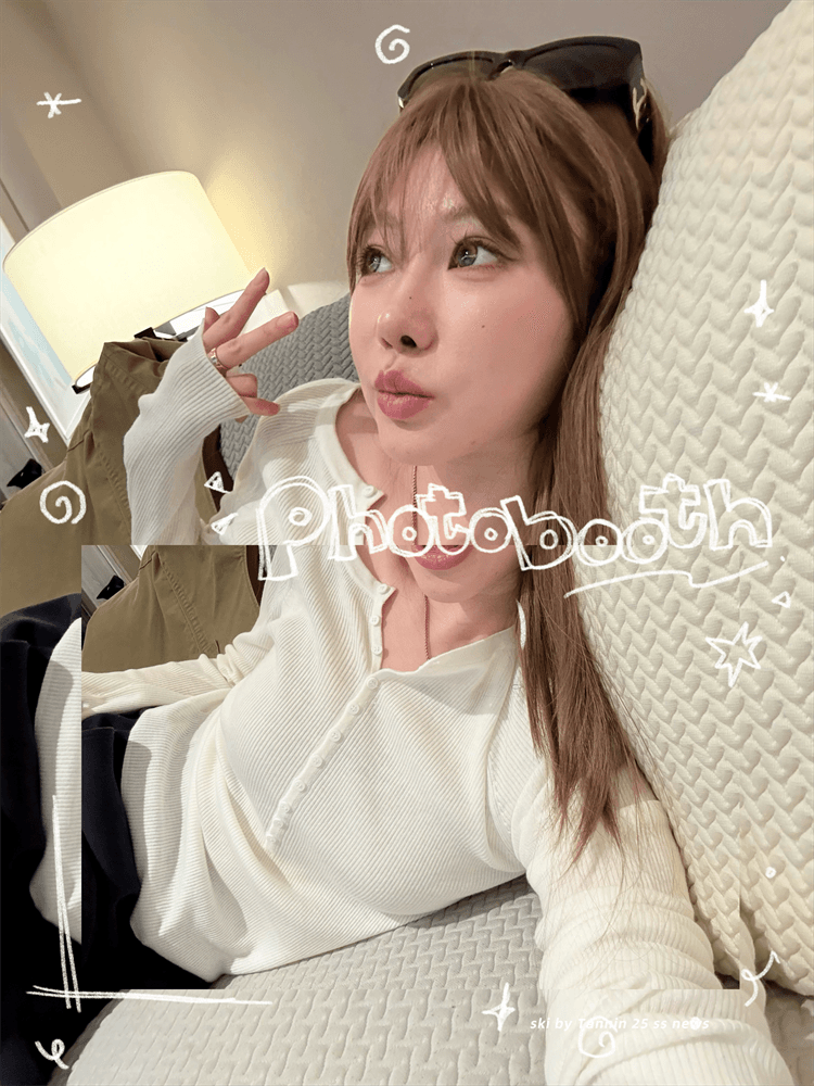 ski by tannin 독일 16 바늘 포함 양모 헨리 칼라 삼색 몸매 가꾸기 구덩이 기사 혼방 니트 스웨터 여성 상세 이미지 5