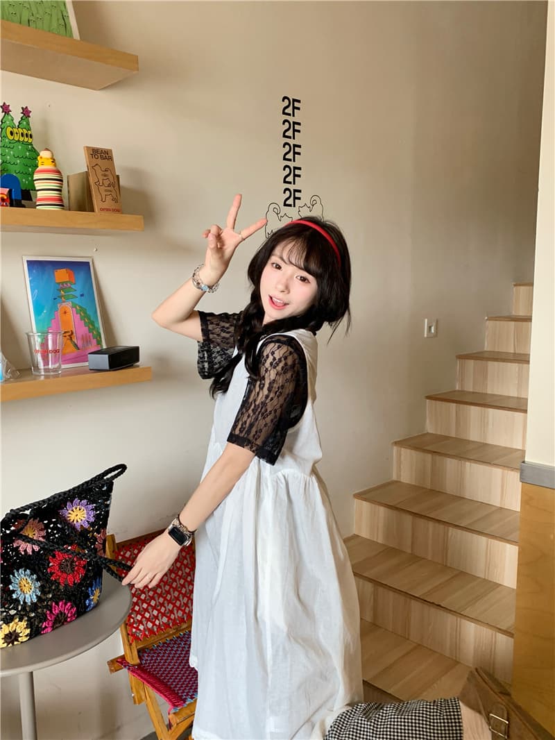 실사 조끼 스커트 검정색 t+ 체크무늬 바지 상세 이미지 11