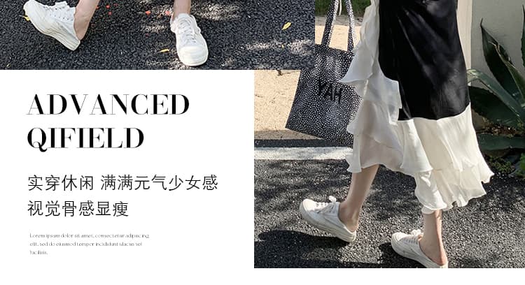 출산 착용 작은 대중 프릴 망사 패치워크 한국 스타일 니트 원피스 새로운 슬림해 보이는 Chic 고유 한 드레스 여름 상세 이미지 9