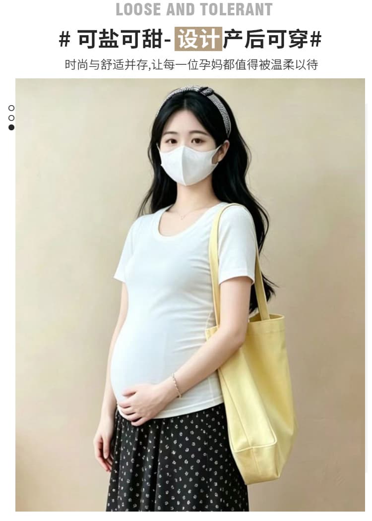 출산 착용 여름 새로운 검정색 꽃무늬 반신 스커트 단어 버전 반신 스커트 화이트 맨위 상세 이미지 6