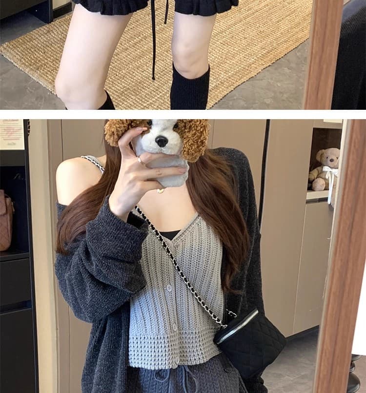 임산부 반바지 여성 가을 겨울 외출용 털실 반바지 슈퍼 잘 생긴 목이버섯 레이스 타이트 슬림해 보이는 부츠 팬츠 만나는 바지 상세 이미지 30