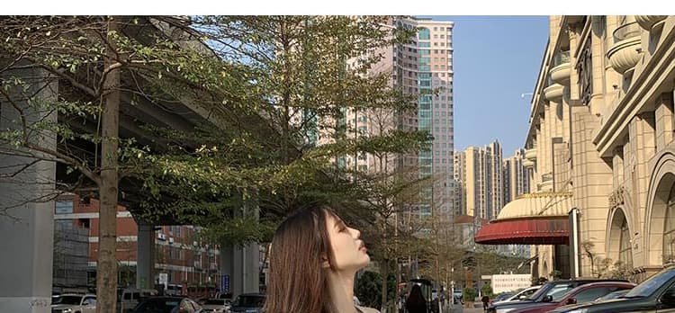 출산 착용 2026 봄 가을 새로운 한 부서 부드러운 루즈핏 디자인 니트 오픈 가디건 슬립 반신 스커트 3종 세트 상세 이미지 32