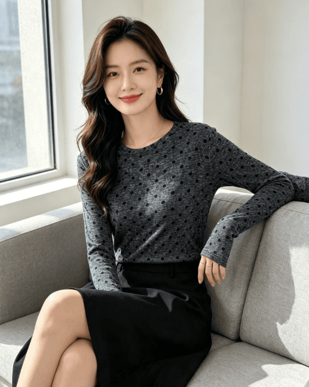 가을 신제품 레이스 기본 셔츠 여성 외국 가스 라운드 넥 한국 스타일 몸매 가꾸기 슬림해 보이는 품격 망사 인사이드 가져 가라. 긴팔 맨위 이미지 3