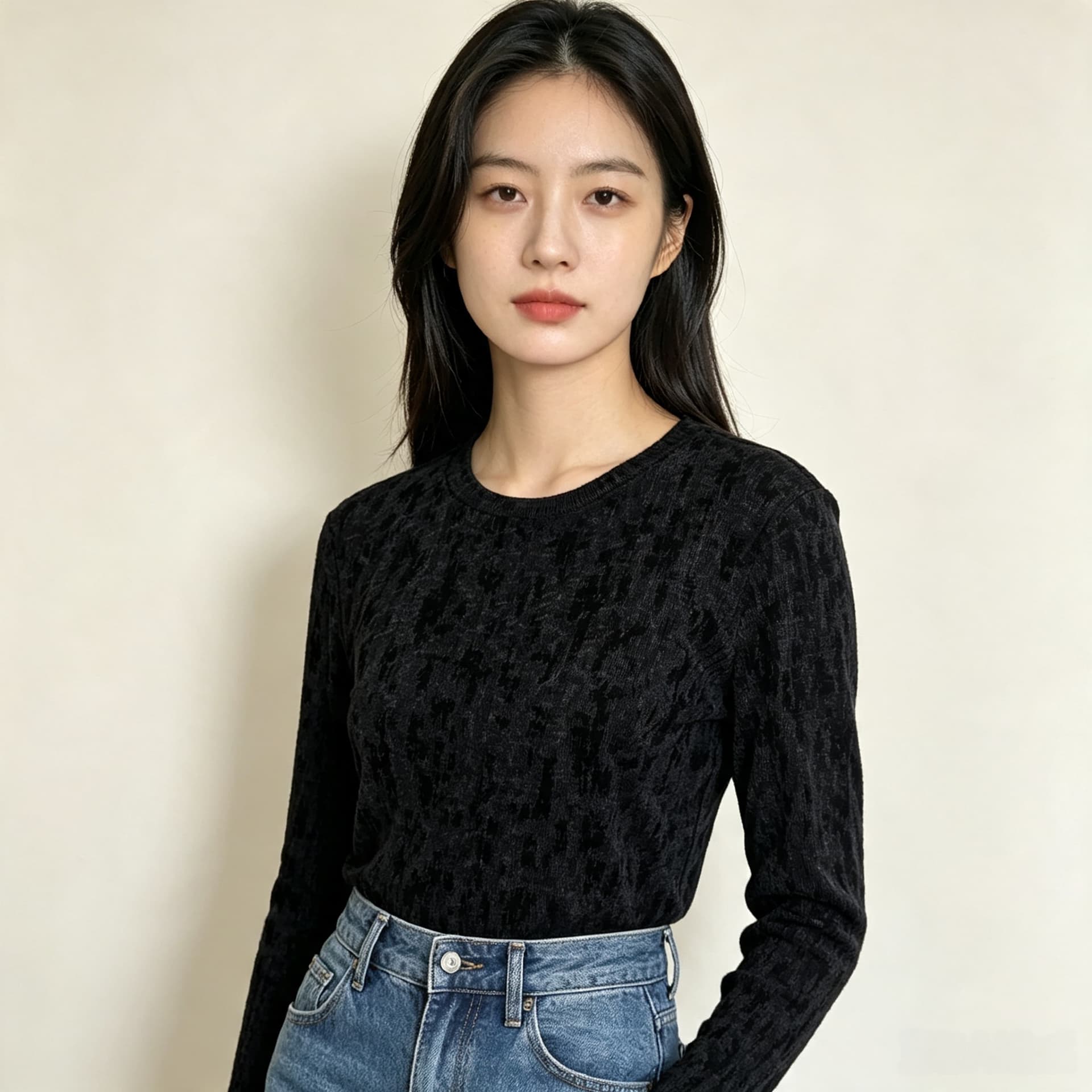 가을 신제품 레이스 기본 셔츠 여성 외국 가스 라운드 넥 한국 스타일 몸매 가꾸기 슬림해 보이는 품격 망사 인사이드 가져 가라. 긴팔 맨위 이미지 5
