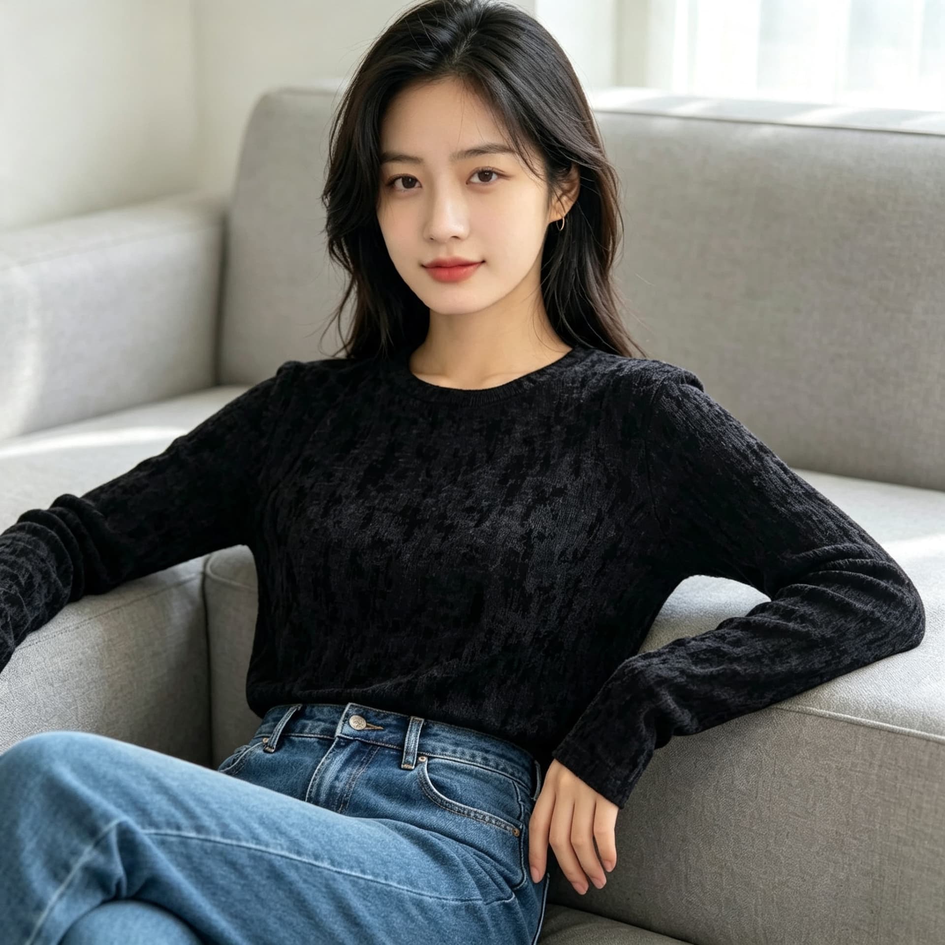 가을 신제품 레이스 기본 셔츠 여성 외국 가스 라운드 넥 한국 스타일 몸매 가꾸기 슬림해 보이는 품격 망사 인사이드 가져 가라. 긴팔 맨위 상세 이미지 6