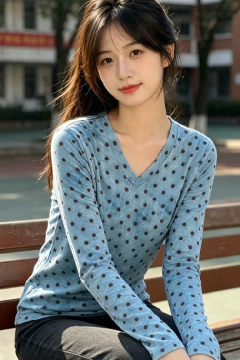 가을 신제품 레이스 기본 셔츠 여성 외국 가스 V넥 한국 스타일 몸매 가꾸기 슬림해 보이는 품격 망사 인사이드 가져 가라. 긴팔 맨위 이미지 6
