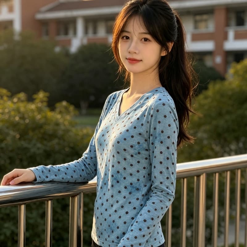가을 신제품 레이스 기본 셔츠 여성 외국 가스 V넥 한국 스타일 몸매 가꾸기 슬림해 보이는 품격 망사 인사이드 가져 가라. 긴팔 맨위 상세 이미지 7