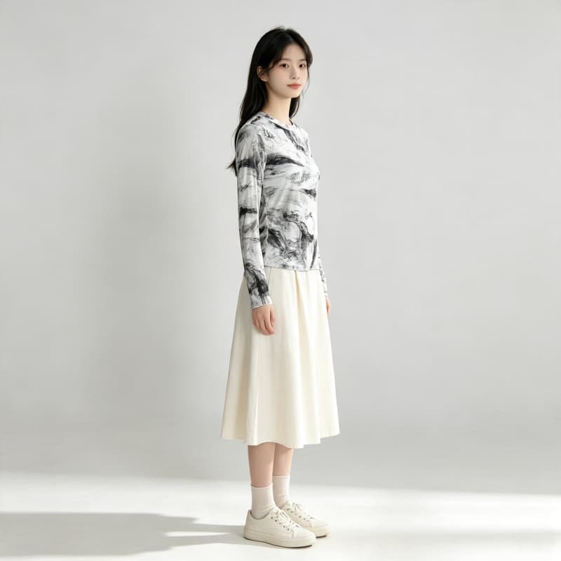 가을 신제품 레이스 기본 셔츠 여성 외국 가스 라운드 넥 한국 스타일 몸매 가꾸기 슬림해 보이는 품격 망사 인사이드 가져 가라. 긴팔 맨위 상세 이미지 3