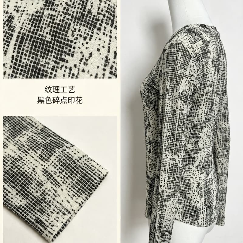 가을 신제품 레이스 기본 셔츠 여성 외국 가스 라운드 넥 한국 스타일 몸매 가꾸기 슬림해 보이는 품격 망사 인사이드 가져 가라. 긴팔 맨위 상세 이미지 5