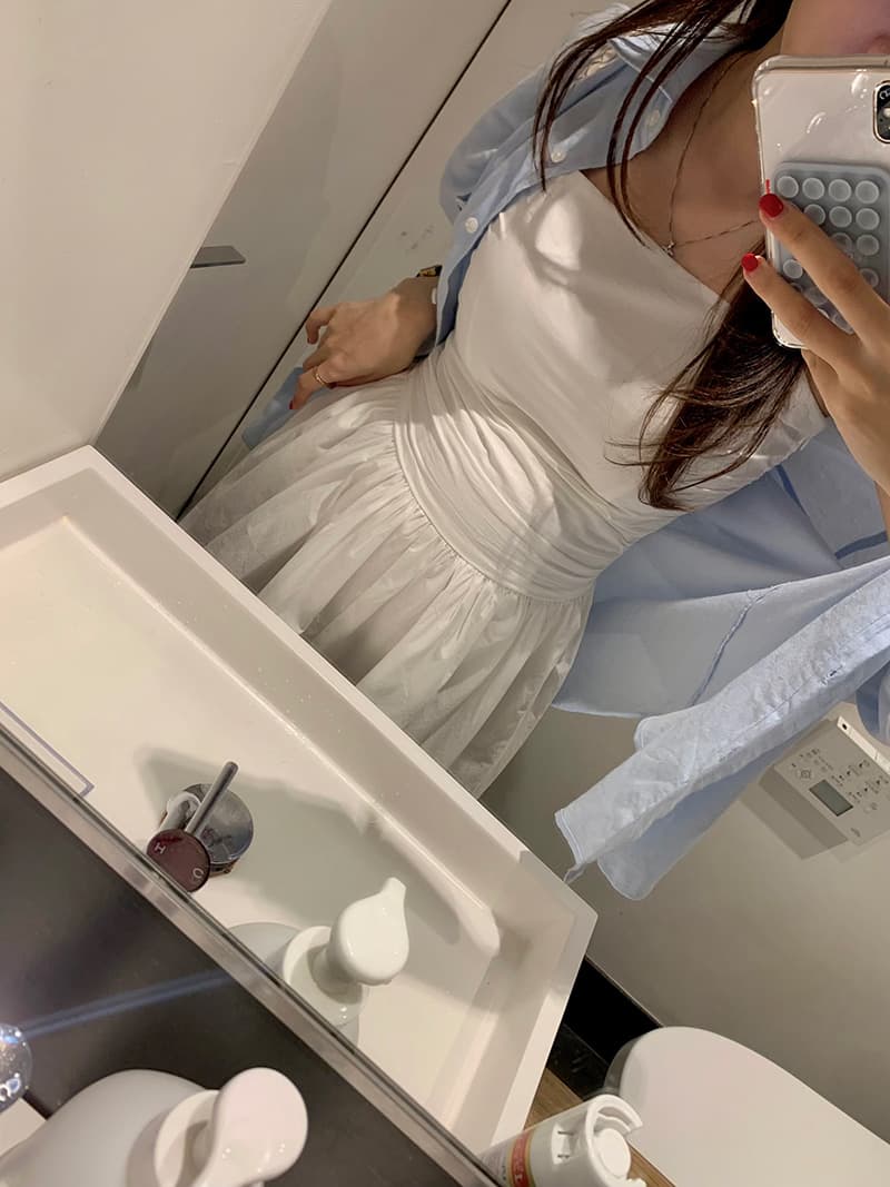 있음 선적 폴로 칼라 싱글 줄 버튼 루즈핏 긴팔 카디건 코트 셔츠 상세 이미지 16