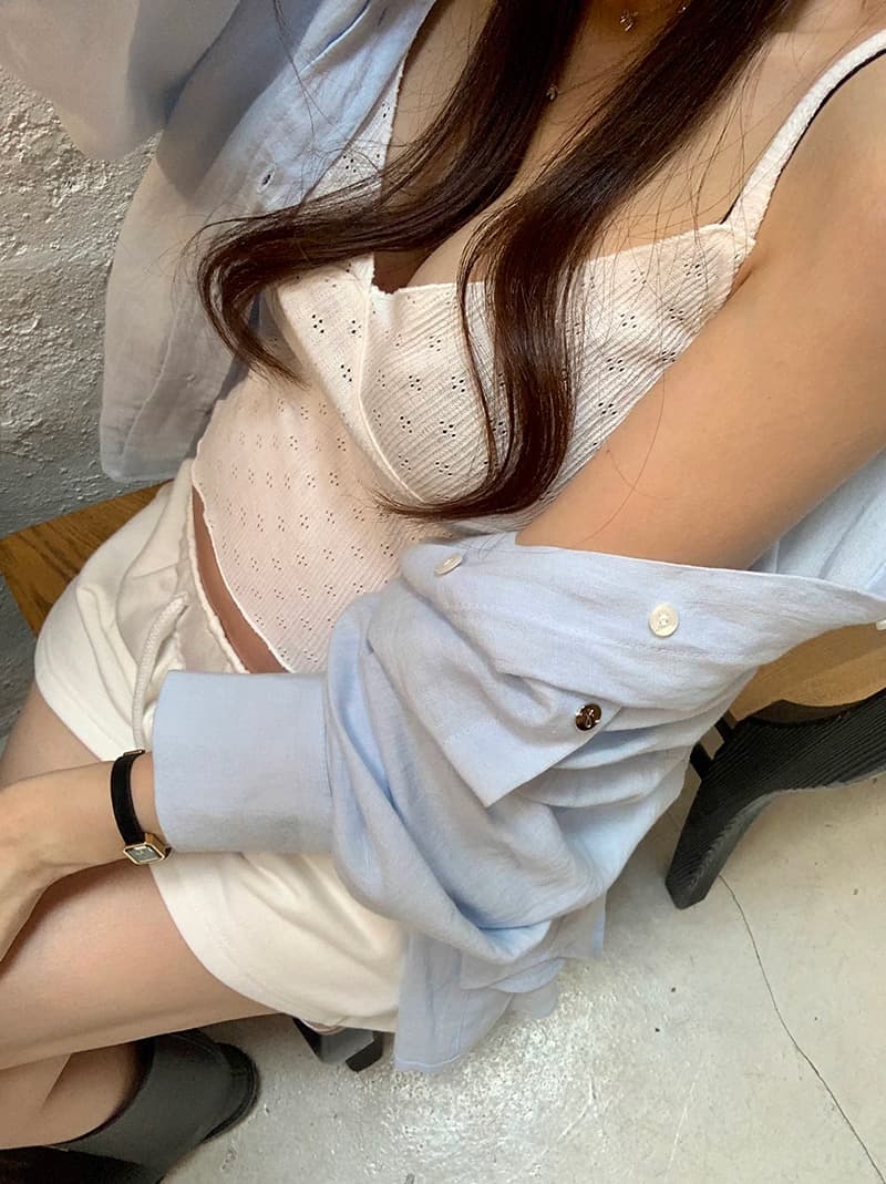 있음 선적 폴로 칼라 싱글 줄 버튼 루즈핏 긴팔 카디건 코트 셔츠 상세 이미지 28