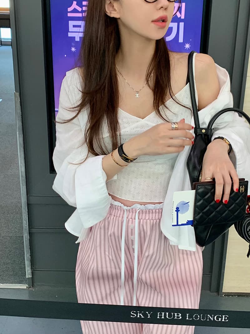 있음 선적 폴로 칼라 싱글 줄 버튼 루즈핏 긴팔 카디건 코트 셔츠 상세 이미지 36