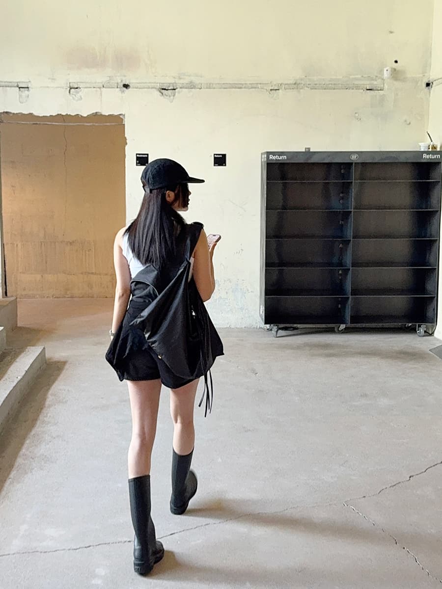 있음 선적 여름 패션 다용도 연령 감소 멜빵 올인원 반바지 상세 이미지 4