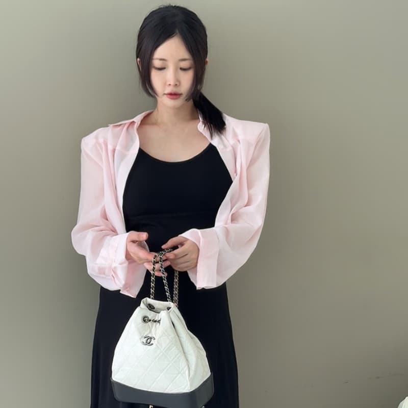 있음 선적 다용도 루즈핏 외국 가스 폴로 칼라 쇼트 스타일 긴팔 스웨터 이미지 4