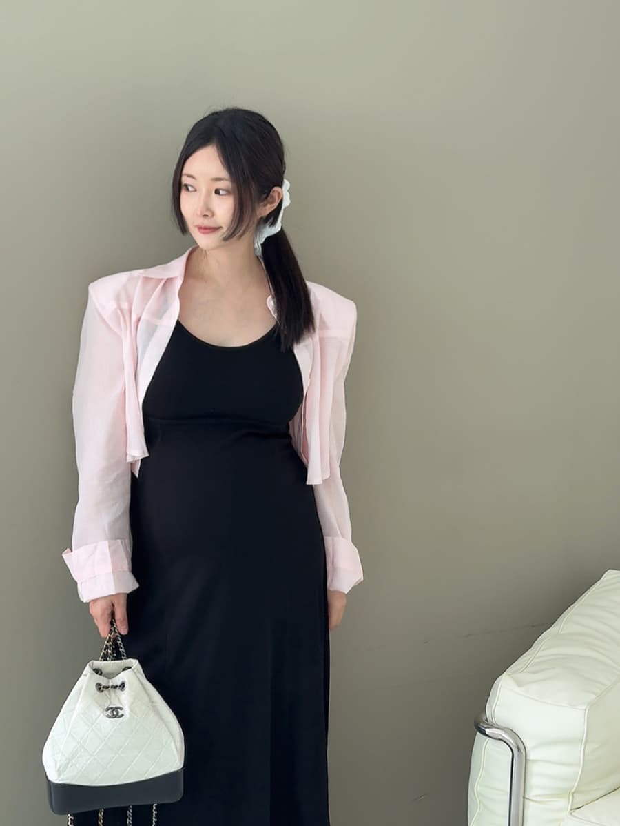 있음 선적 다용도 루즈핏 외국 가스 폴로 칼라 쇼트 스타일 긴팔 스웨터 상세 이미지 1