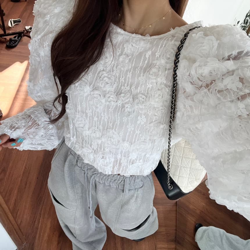 있음 선적 빅 포켓 허리밴드 넓은 다리 캐주얼 웨이 바지 여성 상세 이미지 24