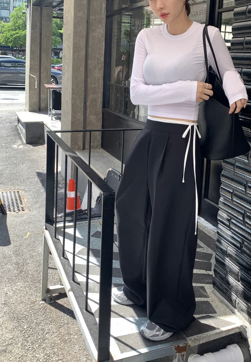 있음 선적 고급 원단 배색 패치워크 허리 머리 측면 지퍼 캐주얼 바지 상세 이미지 28