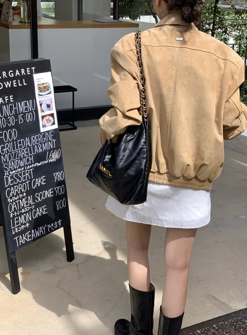 있음 선적 레트로 지퍼 폴로 칼라 밑단 허리밴드 캐주얼 다용도 재킷 맨위 상세 이미지 3