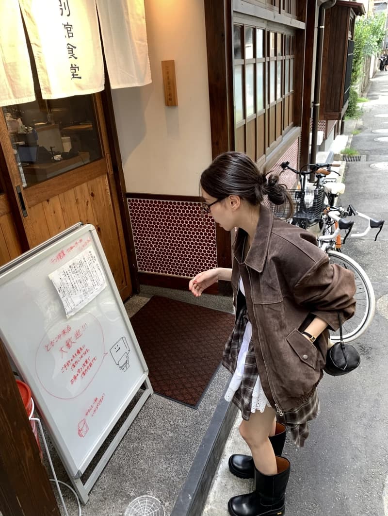 있음 선적 레트로 지퍼 폴로 칼라 밑단 허리밴드 캐주얼 다용도 재킷 맨위 상세 이미지 31
