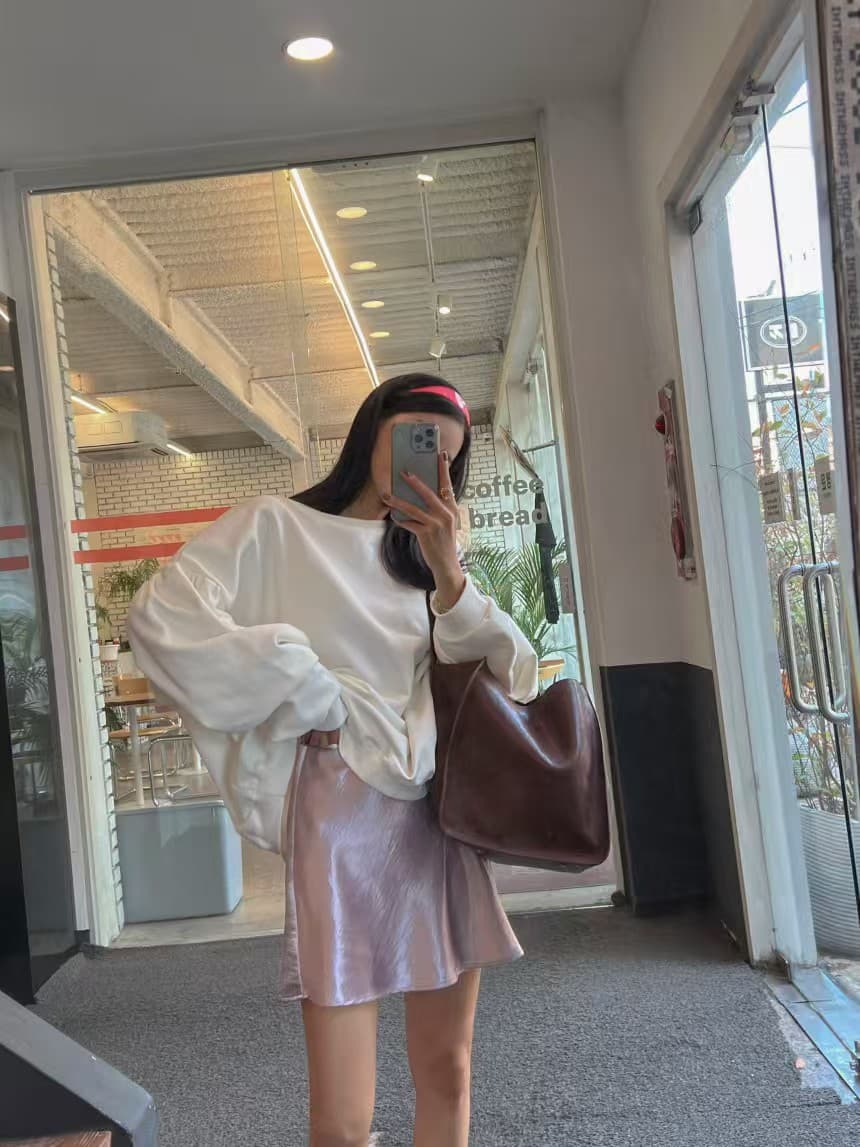 있음 선적 레이스업 패션 백리스 루즈핏 캐주얼 운동 후드티 상세 이미지 3