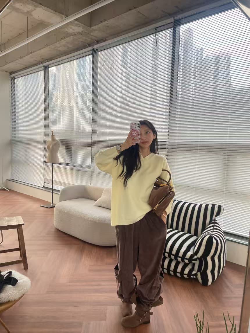 있음 선적 새로운 슬림해 보이는 편안함 조거 다용도 주머니 캐주얼 바지 상세 이미지 4