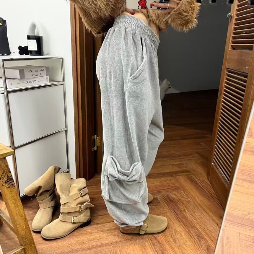 있음 선적 새로운 슬림해 보이는 편안함 조거 다용도 주머니 캐주얼 바지 상세 이미지 28
