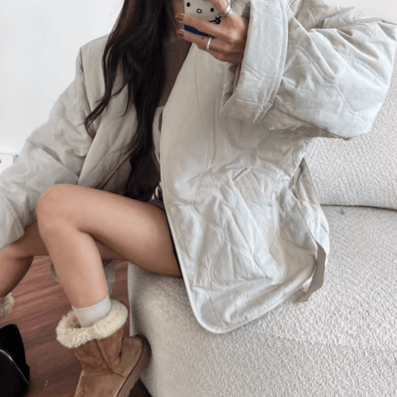 있음 선적 외국 가스 다용도 링 그리드 부서 벨트 솜을 넣은 보온 면 의류 재킷 이미지 2