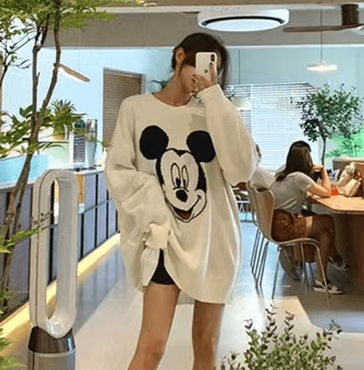 있음 선적 패션 만화 풀오버 루즈핏 스웨터 상세 이미지 18