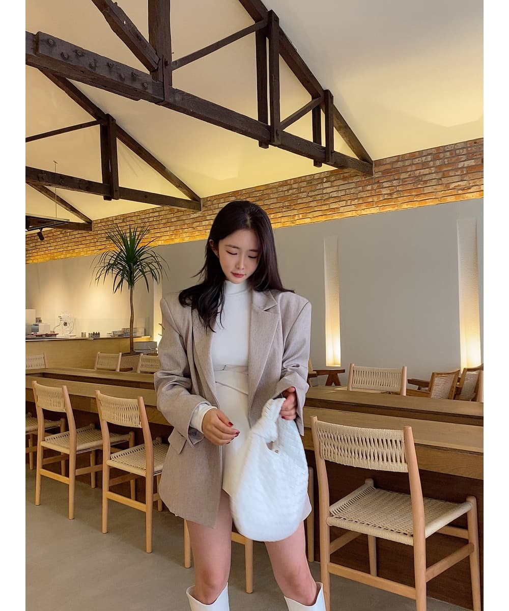 있음 선적 작은 대중 디자인 두 버클 뒤로 트임 레이스업 캐주얼 정장 상세 이미지 3
