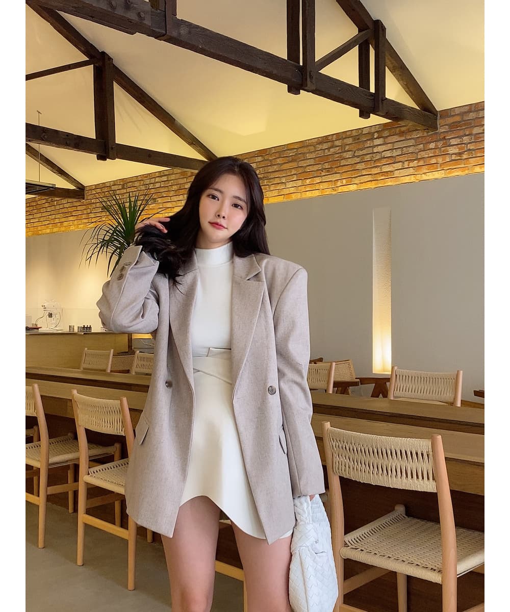 있음 선적 작은 대중 디자인 두 버클 뒤로 트임 레이스업 캐주얼 정장 상세 이미지 9