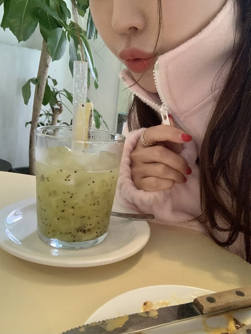 있음 선적 양면 찹쌀 플러시 두 조각 여성 세트 후드 티 스웨터 재킷 플러시 센스 캐주얼 바지 투피스 세트 상세 이미지 15
