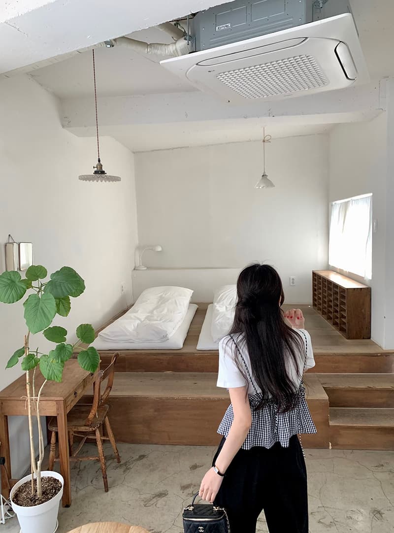 있음 선적 루즈핏 조거 넓은 다리 캐주얼 운동 바지 상세 이미지 15