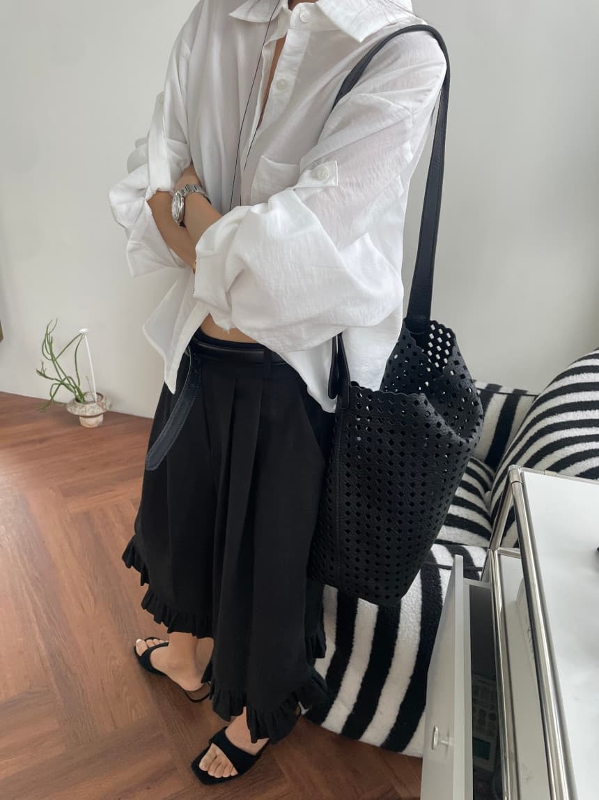 있음 선적 새로운 루즈핏 폴로 칼라 싱글 줄 버튼 통기성 다용도 자외선 차단 셔츠 상세 이미지 31