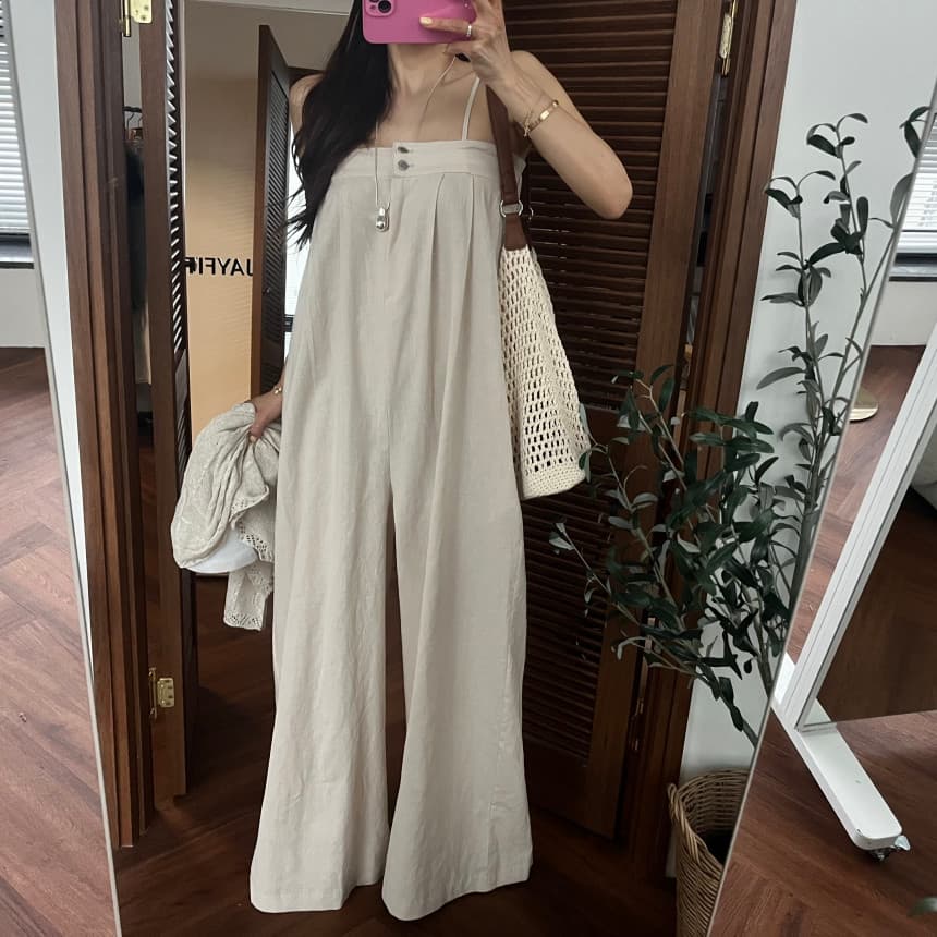 있음 선적 연령 감소 캐주얼 슬립 올인원 바지 상세 이미지 20