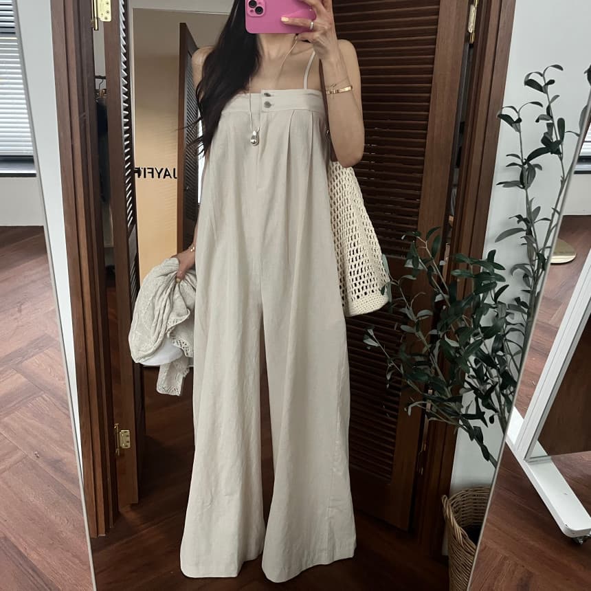 있음 선적 연령 감소 캐주얼 슬립 올인원 바지 상세 이미지 23