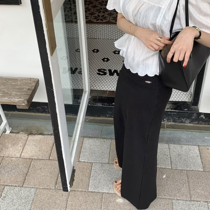 다용도 스트레이트 반신 스커트 여성 몸매 가꾸기 슬림해 보이는 타이트 스커트 롱 스커트 이미지 4