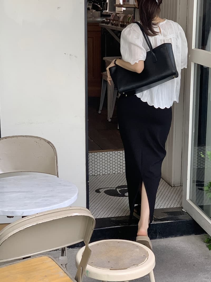 다용도 스트레이트 반신 스커트 여성 몸매 가꾸기 슬림해 보이는 타이트 스커트 롱 스커트 상세 이미지 19