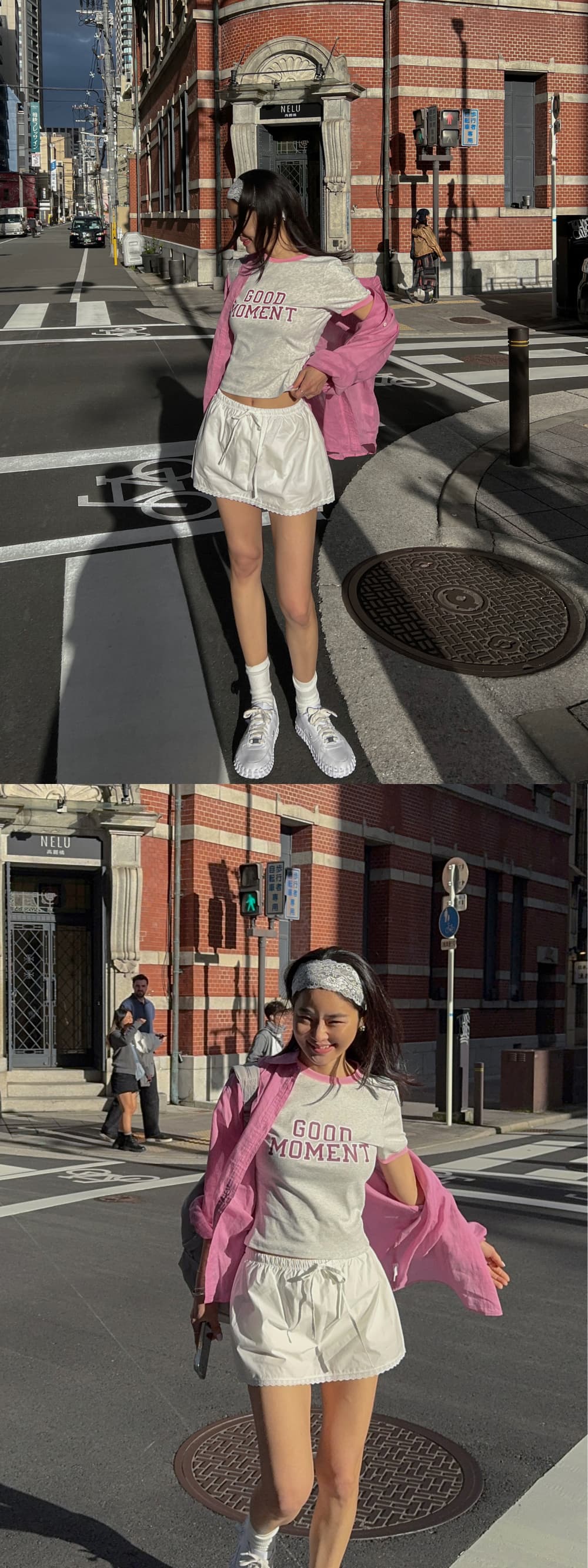 새로운 다용도 폴로 칼라 싱글 줄 버튼 주머니 루즈핏 캐주얼 셔츠 상세 이미지 24
