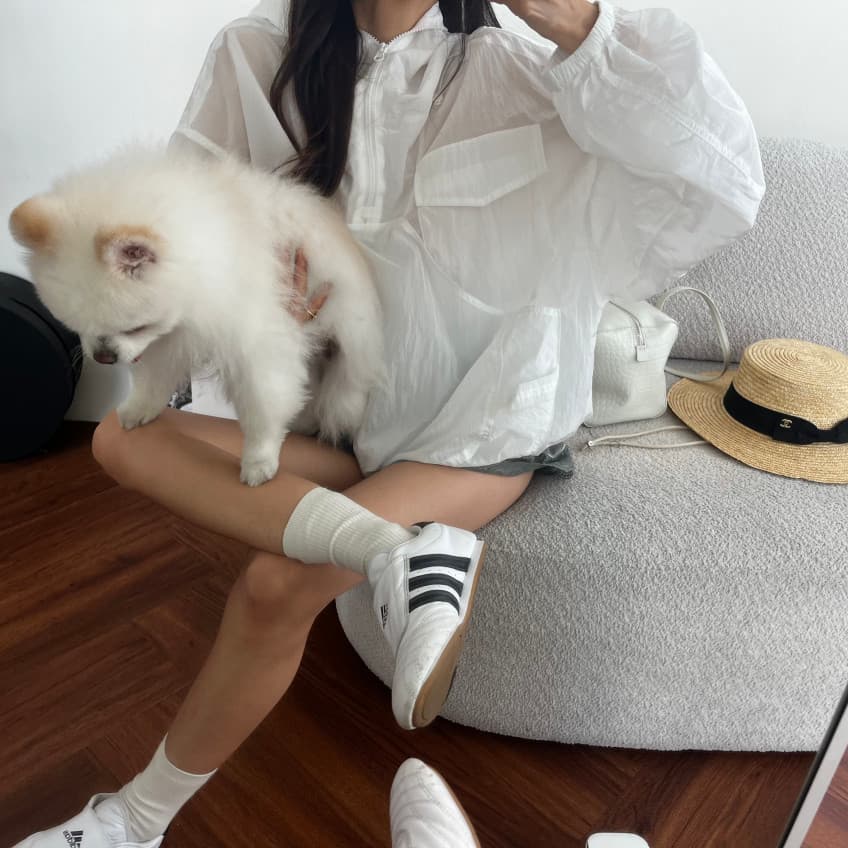 새로운 루즈핏 주머니 후드 지퍼 얇은 스타일 자외선 차단 의류 상세 이미지 8
