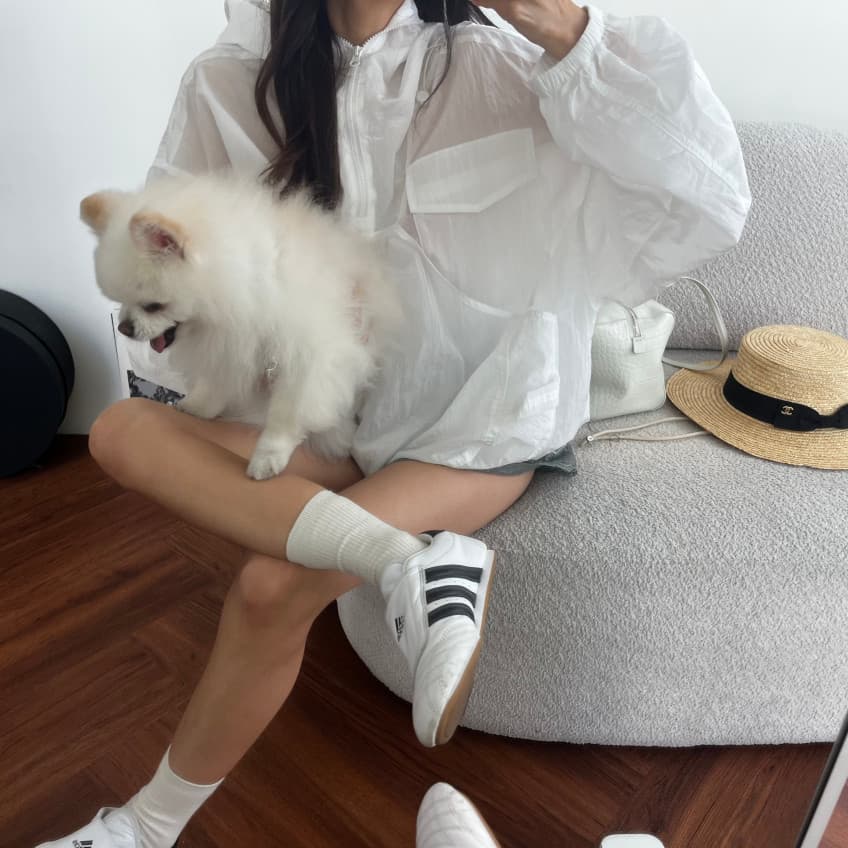 새로운 루즈핏 주머니 후드 지퍼 얇은 스타일 자외선 차단 의류 상세 이미지 16