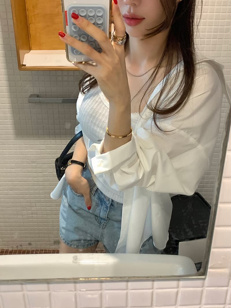 새로운 느긋한 바람 디자인 센스 작은 대중 한국 스타일 고급 셔츠 상세 이미지 40